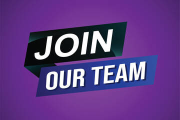 join our team word concept vector illustration with modern futuristic 3d style for landing page template ui web mobile app poster banner flyer background gift card coupon label wallpaper

