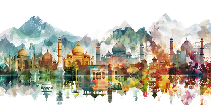 The Cultural Landscape: Religions as Landmarks in a Global Terrain - Imagine different religions as landmarks in a vast cultural landscape, each shaping the terrain of human belief
