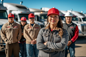 Fototapeta premium portrait of a team