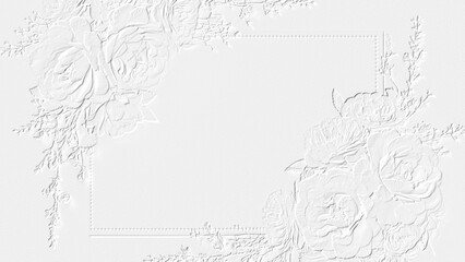 embossed image of flowers