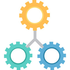 Configure vector icon in flat style 