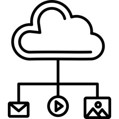 Cloud Network Icon