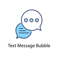 Text Message Bubble vector icon