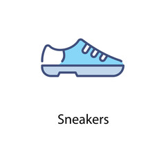 Sneakers vector icon
