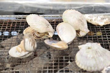 牡蠣小屋でのシーン