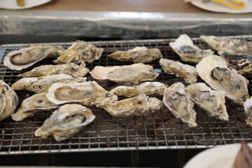 牡蠣小屋でのシーン