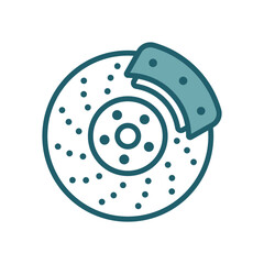 disk brake icon vector design template simple and clean