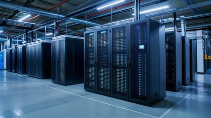 data center concept edge computing, 5g analytics information technology