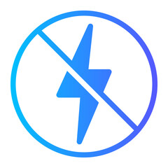 Fototapeta premium voltage gradient icon