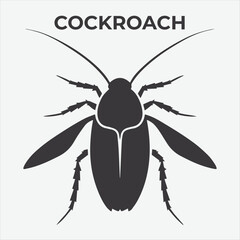 A Clear and Bold Cockroach silhouette for Versatile Applications. Vector Illustration
