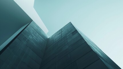 Minimalistic Abstract Architecture Desktop Wallpaper, Geometric Shapes, Monochromatic color, Modern Simplicity, landscape design, banner design, brochure, pattern design, web, wallpaper, background te