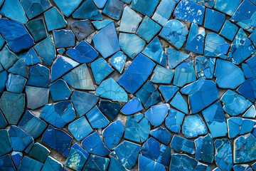 abstract background with blue mosaic