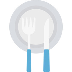 Dining Vector icon in flat style 