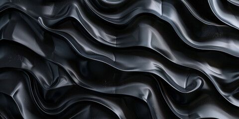 Obraz premium abstract black background with smooth lines and waves