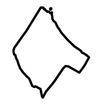 Awdal region of Somalia vector map illustration.