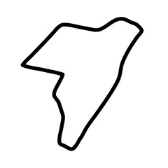 Obraz premium Mudug vector map