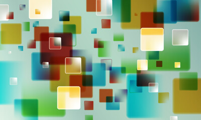 colorful geometric abstract soft blue background overlap layer on bright space with squares decoration. soft motion.