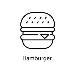 Hamburger vector icon