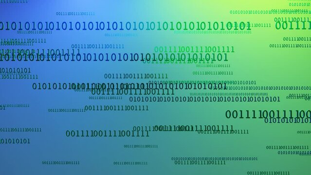 Digital technology background with binary numbers. 