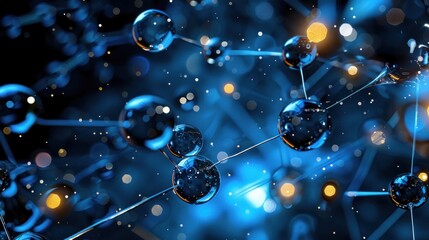 DNA genetic technology science cell helix biotechnology abstract molecules digital futuristic