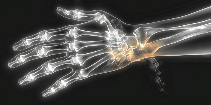 Hamate Fracture: The Hand Pain and Weakness - Imagine a person with a highlighted hamate bone, experiencing hand pain and weakness