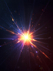 background dark flare with Generative AI Techonology.	
