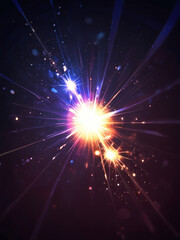 Naklejka premium background dark flare with Generative AI Techonology. 