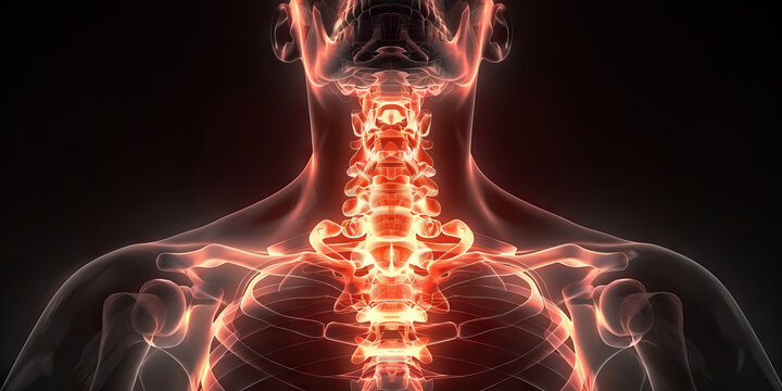 Clavicle Fracture: The Collarbone Pain and Swelling - Visualize a person with a highlighted clavicle bone, experiencing collarbone pain and swelling