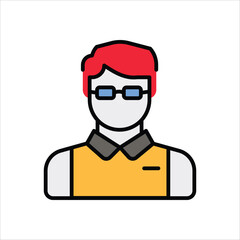 Journalist vector icon