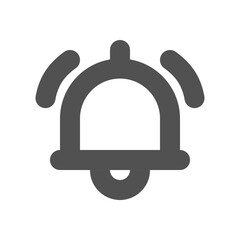 Bell ringing icon in bold outline style