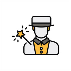 Magician vector icon