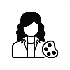 Artist vector icon