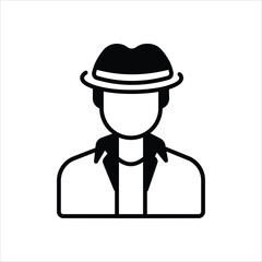 Detective vector icon