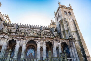 Fototapeta premium Porto Cathedral in Oporto, Portugal