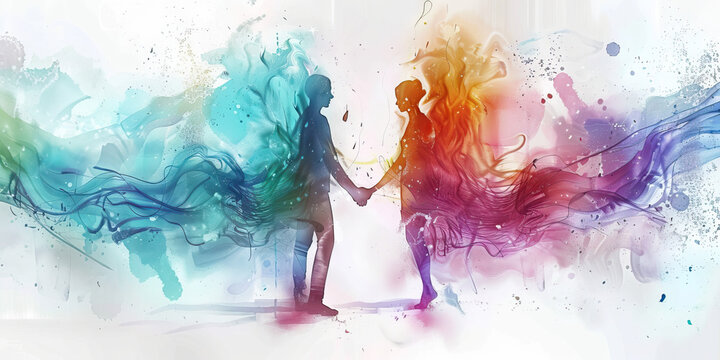 The Eternal Bond: Life's Connections That Endure Beyond Death - Visualize a bond that links souls together, symbolizing the idea that our connections with others continue after death