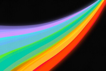 Abstract background with stripes in a rainbow gradient, color mix of red, orange,green, purple, blue and modern design representing pride, perfect for LGBTQ+ themes and Pride Month celebrations.