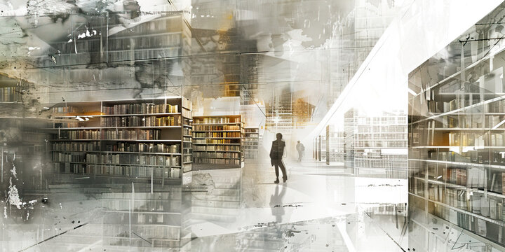 The Infinite Library: Life's Stories Preserved in the Cosmic Archives - Imagine a vast library where each book contains the story of a life, symbolizing the idea that our stories are preserved 