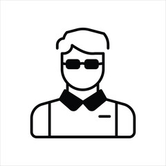 Journalist vector icon