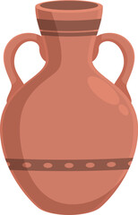 Illustration featuring an ancient amphora, highlighting its traditional design and cultural significance