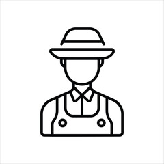 Farmer vector icon