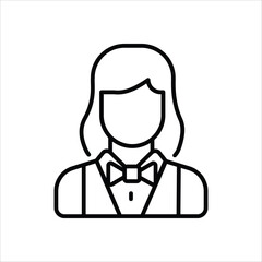 Croupier vector icon