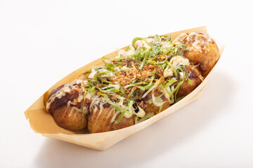 たこ焼き　焦がし醤油　揚げねぎ