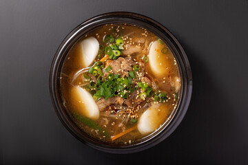 トック（韓国餅）入りカルビスープ　（カルビクッパ風）