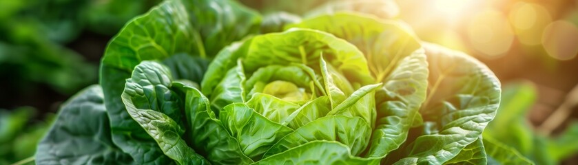 Thriving Lettuce in Hydroponic Greenhouse