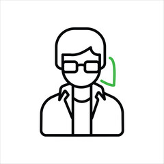 Teacher vector icon