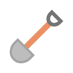 Shovel flat icon