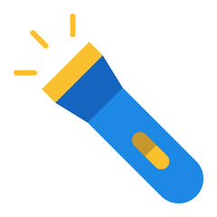 Flashlight flat icon