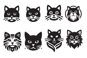 Cat silhouette vector illustration