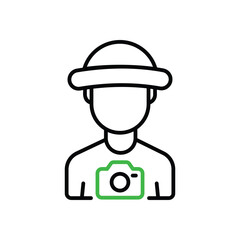 Photographer vector icon
