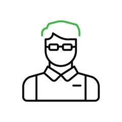 Journalist vector icon